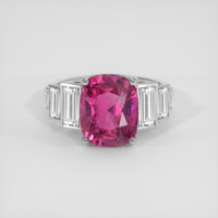 5.09 Ct. Pink Sapphire Ring, Platinum 950 1