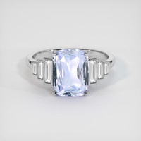 3.54 Ct. Violet Sapphire Ring, Platinum 950 1