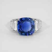 5.28 Ct. Blue Sapphire Ring, Platinum 950 1