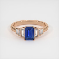 1.20 Ct. Sapphire Ring, 14K Rose Gold 1
