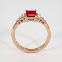 0.95 Ct. Ruby Ring, 14K Rose Gold 3