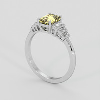 1.64 Ct. Yellow Sapphire Ring, Silver 2