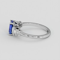 1.48 Ct. Blue Sapphire Ring, 10K White Gold 4