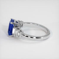 2.06 Ct. Blue Sapphire Ring, 10K White Gold 4