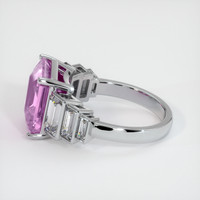 6.08 Ct. Purple Sapphire Ring, 10K White Gold 4