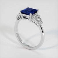 2.19 Ct. Sapphire Ring, 14K White Gold 2