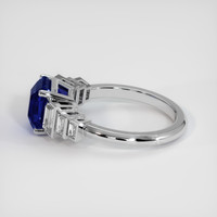 3.22 Ct. Sapphire Ring, 14K White Gold 4