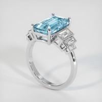 4.61 Ct. Gemstone Ring, 14K White Gold 2