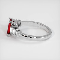 1.04 Ct. Ruby Ring, 14K White Gold 4