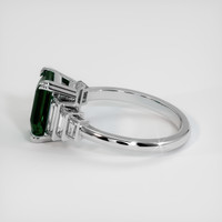 2.99 Ct. Bluish Green Sapphire Ring, 14K White Gold 4