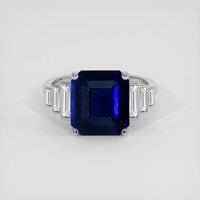 4.51 Ct. Blue Sapphire Ring, 14K White Gold 1