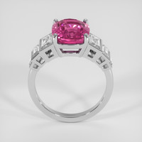5.09 Ct. Pink Sapphire Ring, 14K White Gold 3