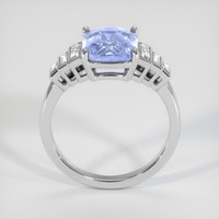 3.54 Ct. Violet Sapphire Ring, 14K White Gold 3