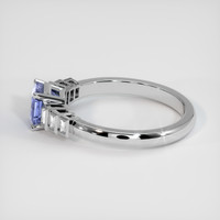 1.33 Ct. Bi Color Sapphire Ring, 14K White Gold 4
