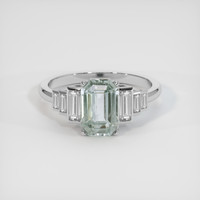2.00 Ct. Sapphire Ring, 14K White Gold 1