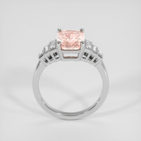 3.92 Ct. Padparadscha Sapphire Ring, 14K White Gold 3