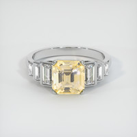 2.51 Ct. Sapphire Ring, 14K White Gold 1