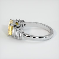 2.51 Ct. Sapphire Ring, 14K White Gold 4