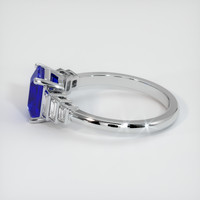 2.10 Ct. Sapphire Ring, 18K White Gold 4