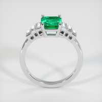 1.23 Ct. Emerald Ring, 18K White Gold 3