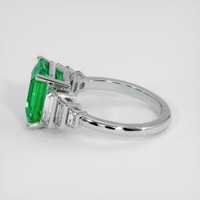 3.05 Ct. Emerald Ring, 18K White Gold 4