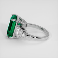 7.66 Ct. Emerald Ring, 18K White Gold 4