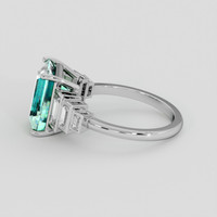 3.42 Ct. Emerald Ring, 18K White Gold 4