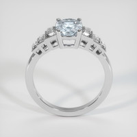 1.64 Ct. Greenish Blue Sapphire Ring, 18K White Gold 3