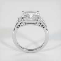 5.56 Ct. White Sapphire Ring, 18K White Gold 3