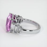 6.08 Ct. Purple Sapphire Ring, 18K White Gold 4