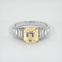 2.51 Ct. Sapphire Ring, 18K White Gold 1