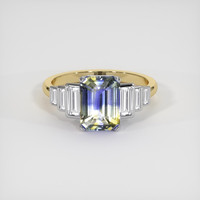 2.17 Ct. Sapphire Ring, 14K White & Yellow 1