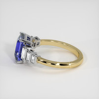 2.17 Ct. Bi Color Sapphire Ring, 18K White & Yellow 4