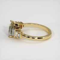 2.76 Ct. Bi Color Sapphire Ring, 10K Yellow Gold 4