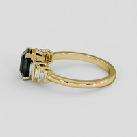 1.84 Ct. Bluish Green Sapphire Ring, 10K Yellow Gold 4