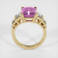 6.02 Ct. Pink Sapphire Ring, 14K Yellow Gold 3
