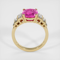 3.36 Ct. Purplish Pink Sapphire Ring, 14K Yellow Gold 3
