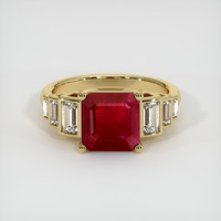2.92 Ct. Ruby Ring, 14K Yellow Gold 1