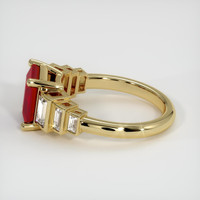 2.92 Ct. Ruby Ring, 14K Yellow Gold 4