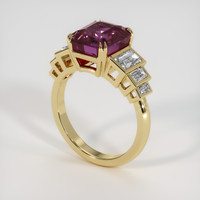 5.38 Ct. Pinkish Purple Sapphire Ring, 14K Yellow Gold 2