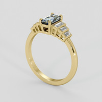 0.86 Ct. Bi Color Sapphire Ring, 14K Yellow Gold 2