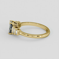 0.86 Ct. Bi Color Sapphire Ring, 14K Yellow Gold 4