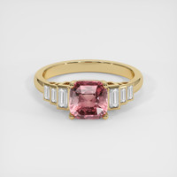 2.02 Ct. Padparadscha Sapphire Ring, 14K Yellow Gold 1