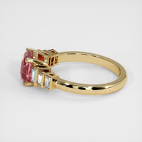 2.02 Ct. Padparadscha Sapphire Ring, 14K Yellow Gold 4