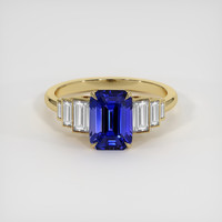 3.39 Ct. Blue Sapphire Ring, 14K Yellow Gold 1