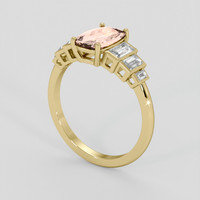 1.79 Ct. Padparadscha Sapphire Ring, 14K Yellow Gold 2