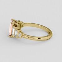 1.79 Ct. Padparadscha Sapphire Ring, 14K Yellow Gold 4