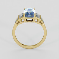 5.00 Ct. Bi Color Sapphire Ring, 14K Yellow Gold 3