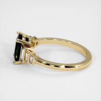 2.61 Ct. Greenish Blue Sapphire Ring, 14K Yellow Gold 4