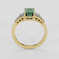 2.27 Ct. Green Sapphire Ring, 14K Yellow Gold 3